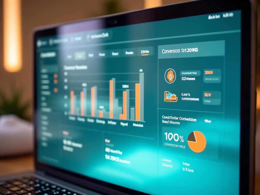 Wellness spa conversion optimization results dashboard